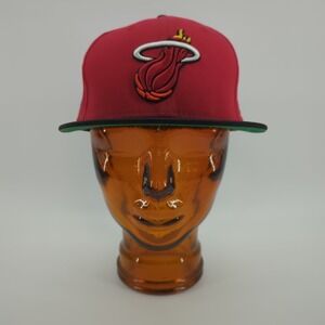 Miami Heat Hat Cap Med Large NBA New Era 9‎ Fifty Snapback Hardwood Classics